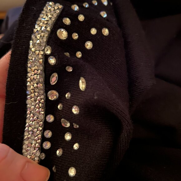 EUC Chico's Travelers Collection Rhinestone Cardigan L - Picture 14 of 16